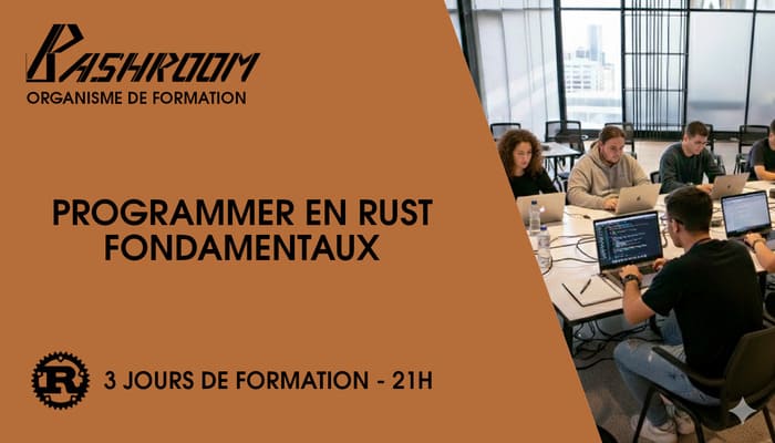 Carte Programmer en Rust - Fondamentaux, 3 jours de formation 21h